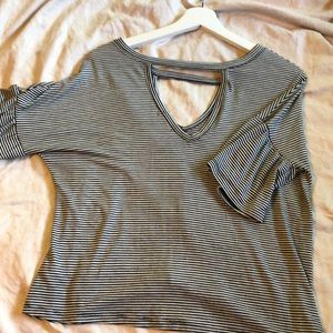 Black and white stripped shirt